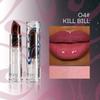 4 Colors of Galaxy Pattern Flowing Glitter and Fine Glitter Non-stick Cup Lipstick Cat Eye Temperature Changing Lipstick