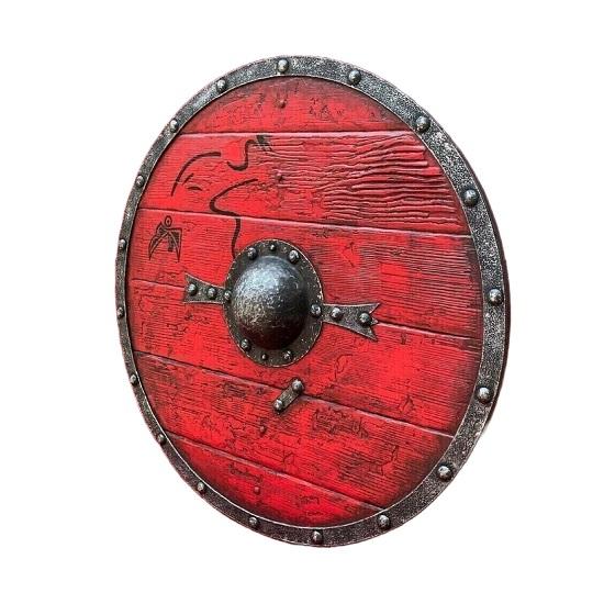 Средневековый Рагнар Лодброк, подлинный круглый щит викингов в стиле Баттлдор, щит викингов Эйвора Вальхаллы