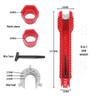 Восьмифункциональный многофункциональный гаечный ключ для раковины для универсальной установки труб и смесителей