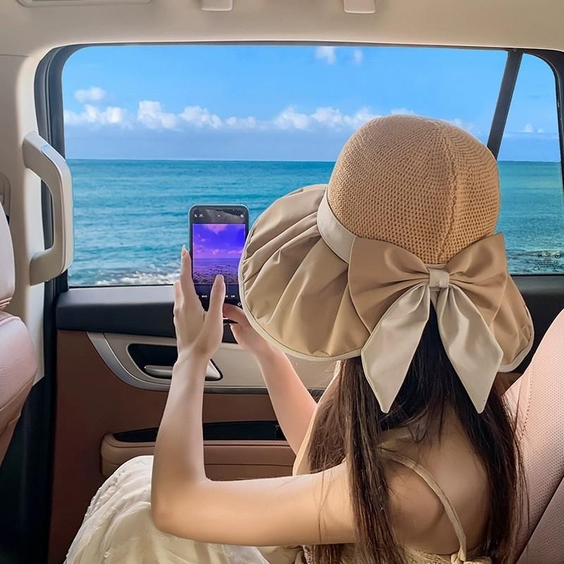 Солнцезащитная шляпа с широкими полями для женщин, закрывающая лицо и защищающая от УФ-лучей летом на солнце, для езды, для улицы, солнцезащитная, для альпинизма