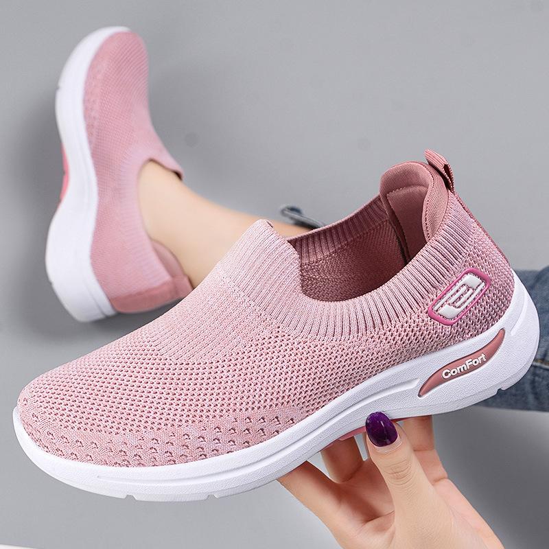 Shoes Women's 2025 New Foreign Trade Women's Shoes Casual and Lightweight Soft-soled Mother Shoes Welfare Shoes Breathable Sports Shoes Women