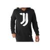 adidas Men's Juventus Pattern Printing Hooded Pullover Black GR2919