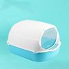 Fully Enclosed Pet Kitten Anti Splash Indoor Toilet Clean Sand  Tray  Basin Cleaning Cats Supplies