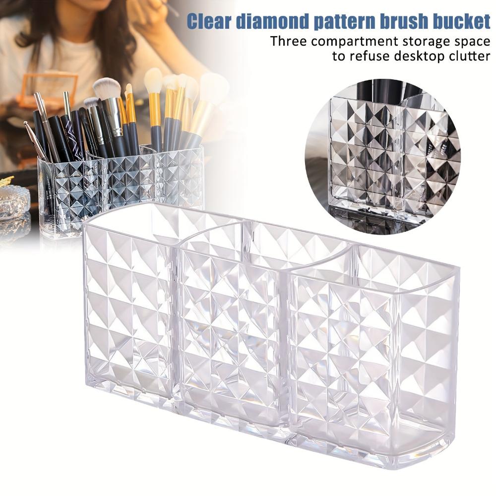 Clear Acrylic Cosmetic Storage Box for Eyebrow Pens and Brushes - Cosmetic Storage Box with Container