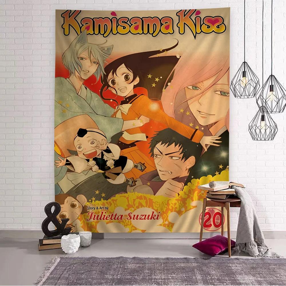 VIKAMA Kamisama Kiss Гобелен Ретро Дизайн Манга Журнала Идеально для Девичьего Декора Оформления Стены Спальни и Фото Фонов