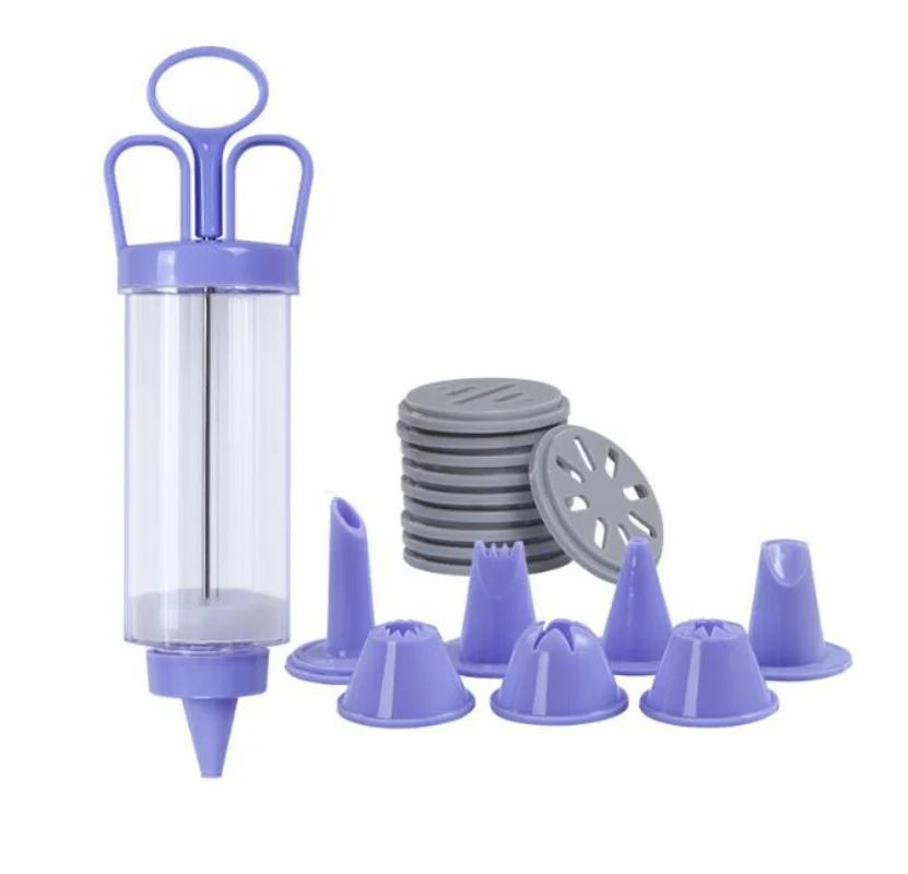 Confectionery Cookie Cream Nozzles Making Pastry Cake Decorating Gun Baking Tool Syringe Extruder Kitchen Gadget DIY Accessories