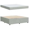 Bed Frame with Mattress Light Grey 180 x 200 cm Fabric