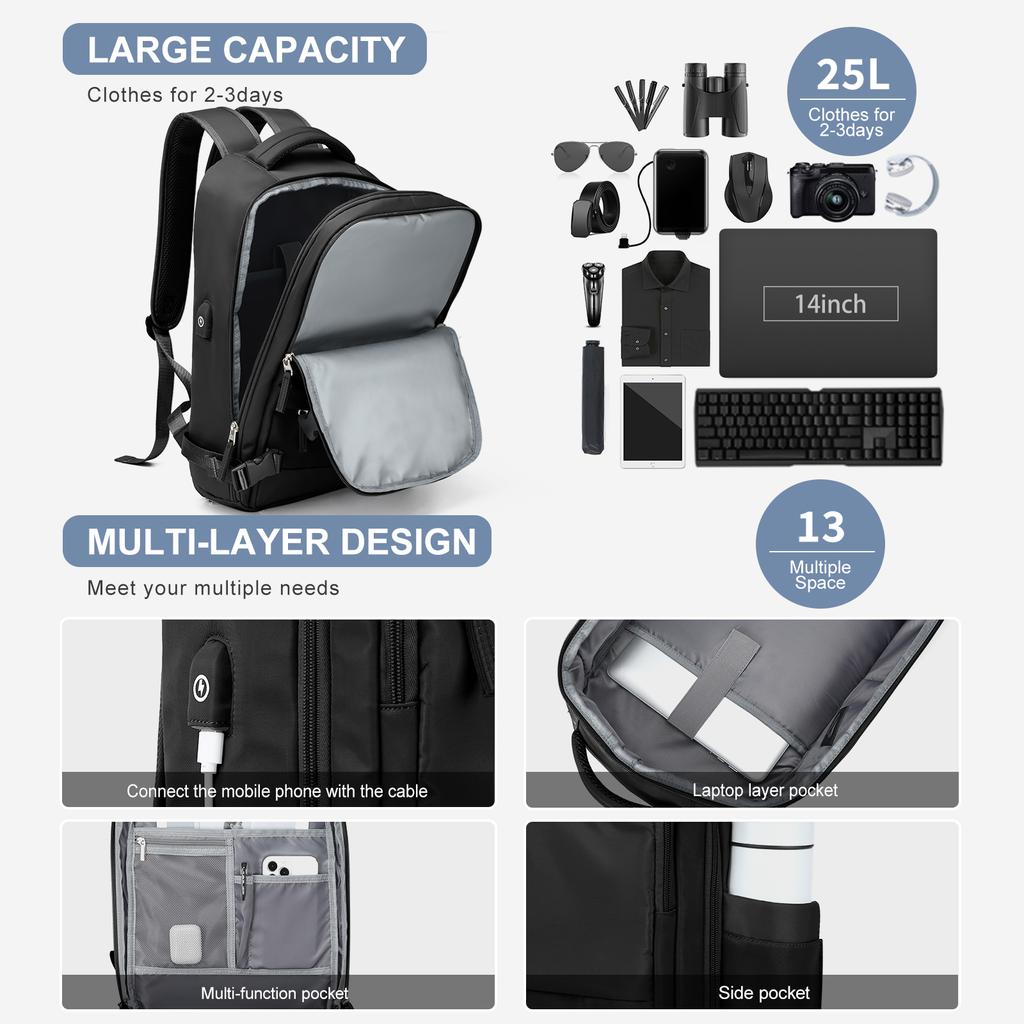 Ручная сумка, рюкзак для багажа, женский рюкзак для путешествий в самолете, школьный рюкзак для ноутбука для девочек, городской деловой мужской рюкзак