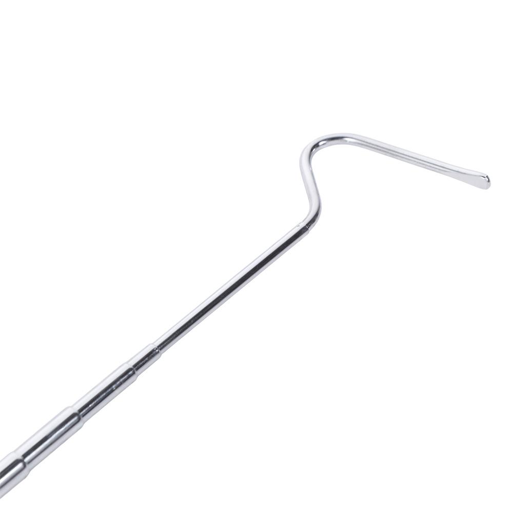 Adjustable Snake Hook Retractable Stainless Steel Reptile Catcher Rounded Head Long Handle Snake Catching Tool Professional Use