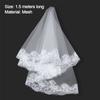 Женщина Счастливое Кружево Свадебные Принадлежности Свадебная Фата Шестиугольная Сетка Фата Невесты