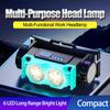 Перезаряжаемый светодиодный налобный фонарь Мощный 6-ядерный Легкий 109 г Свободные руки Яркий луч Для улицы Рыбалка Горное дело Портативный Долгое время работы