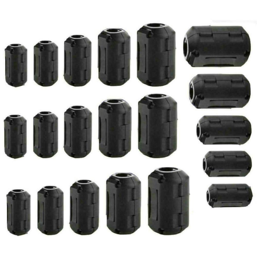 Черная дроссельная катушка EMI RFI Шум Противопомеховый кабельный разъем 3,5/5/7/9/13 мм Кабельный разъем