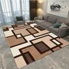 Nordic Minimalist Geometric Printed Carpet, Living Room and Bedroom Decorative Carpet, Kitchen and Bathroom Anti-skid Floor Mat