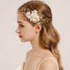 Pearl Bridal Hair Clip Silk Flower Wedding Headdress Fairy Bride Hairpin  Bride Accessories