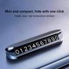 Car Temporary Parking Number Plate Aluminum Alloy Dashboard Hidden Phone Number Sign