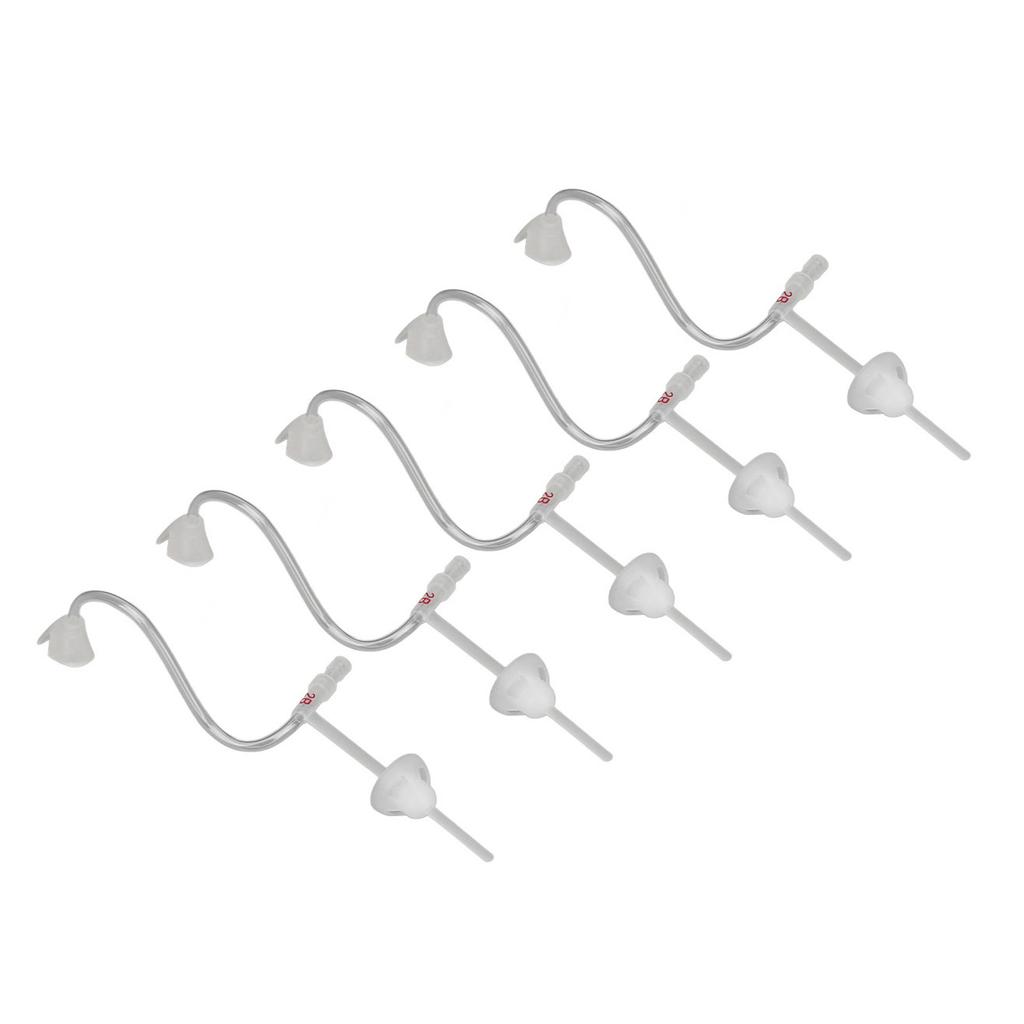 5pcs Sound Amplifier Tubes Single Layer Eartips Replacement Accessory Reduce Noise Flexible Sound