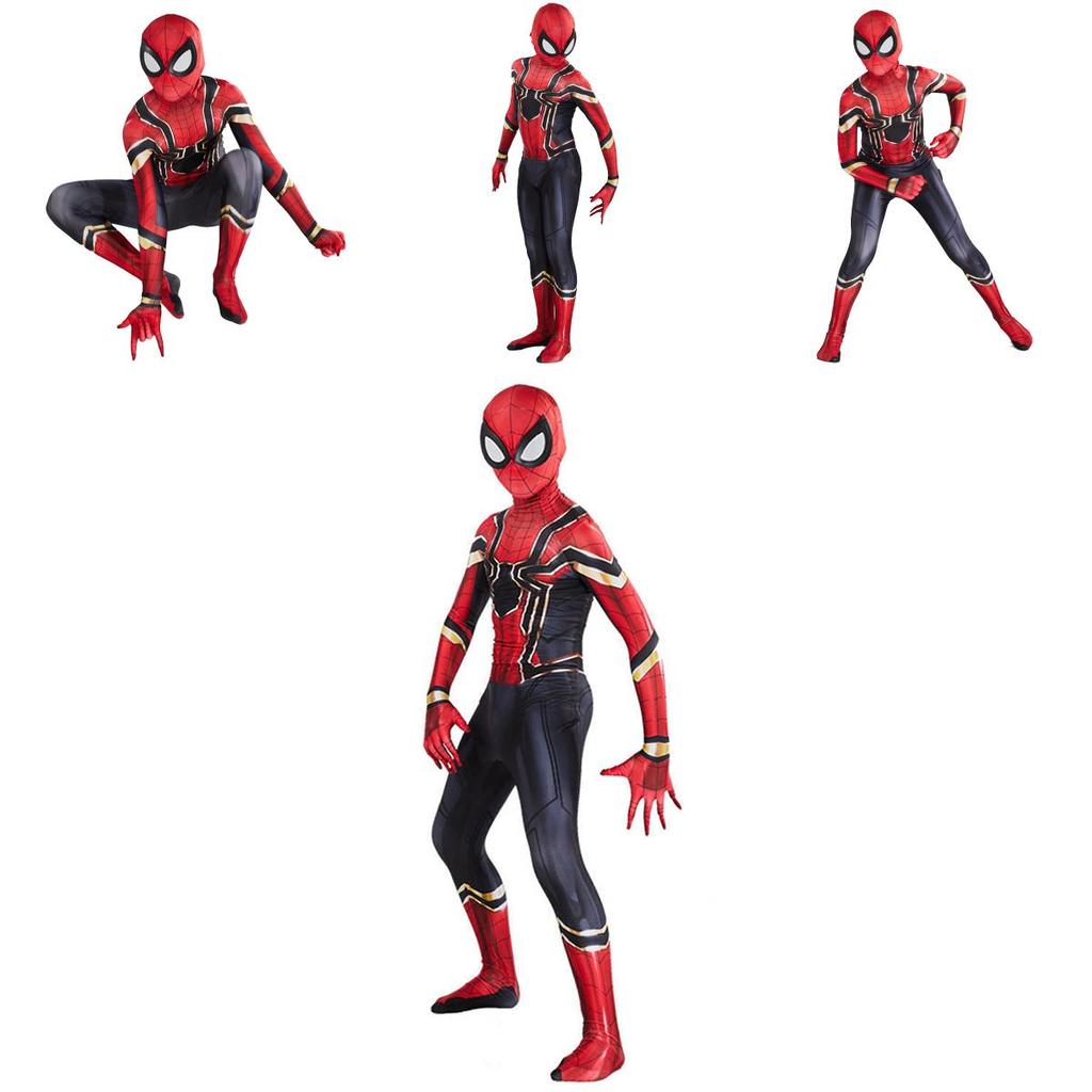 Breathable Lightweight Iron Spiderman Suit Superhero Costume Perfect For Cosplay