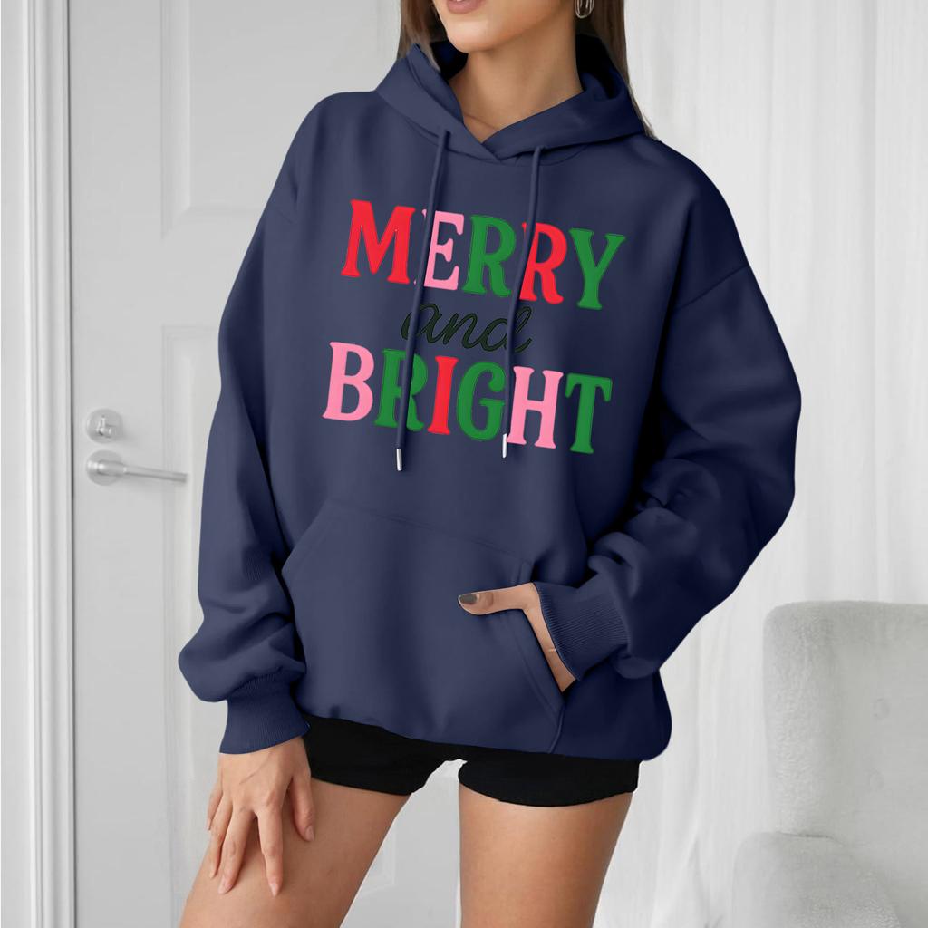 Women's Loose Comfortable Casual Fashion Character Printed Hooded Long Sleeve Sweatshirt