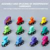Wooden Magnetic Number Train Building Block Assembly Car Early Cognition Enlightenment Learning Teaching Tool For Toddlers