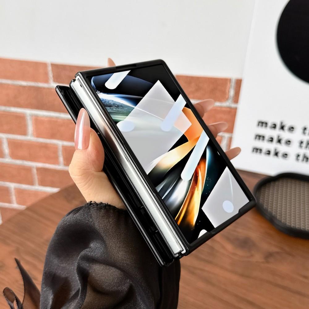 Для Samsung Galaxy Z Fold 8 Широкий Модный Кожаный Чехол для Телефона Защитная Пленка для Передней Части Защита Шарнира MagSafe Магнитный Жесткий Чехол Задняя Крышка