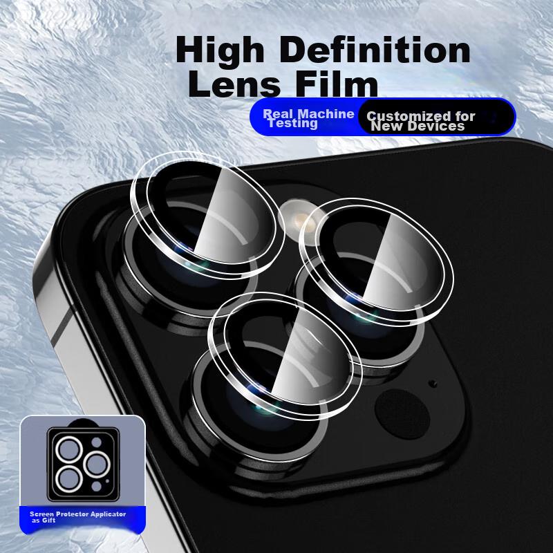 Lens Protector for Apple IPhone 16 Pro/16 Pro Max, Rear Camera Protective Film, Anti-Drop, Scratch-Resistant, Ultra-Thin, HD Glass, Wear-Resistant