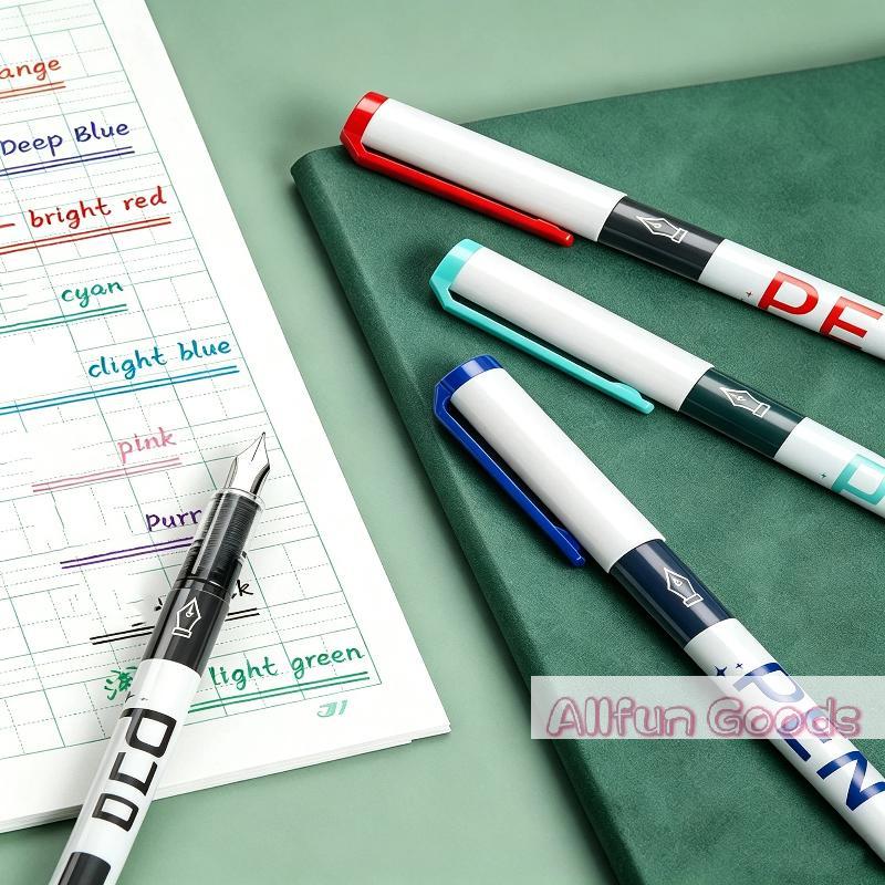 [TG835]0.38mm Multi Color Liquid Ink Fountain Pens Large Capacity No Refill Needed For Students Daily Writing Note Taking