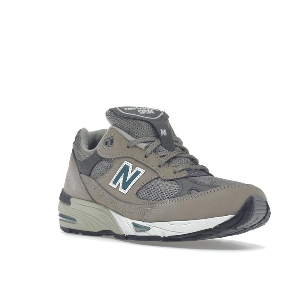 New Balance 991 Made In England 20th Anniversary Women Sneakers Grey Enamel-Blue W991ANI