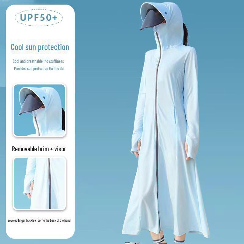 Женская рубашка для велоспорта Ice Silk с защитой от ультрафиолета — легкая, защита от солнца на все тело летом