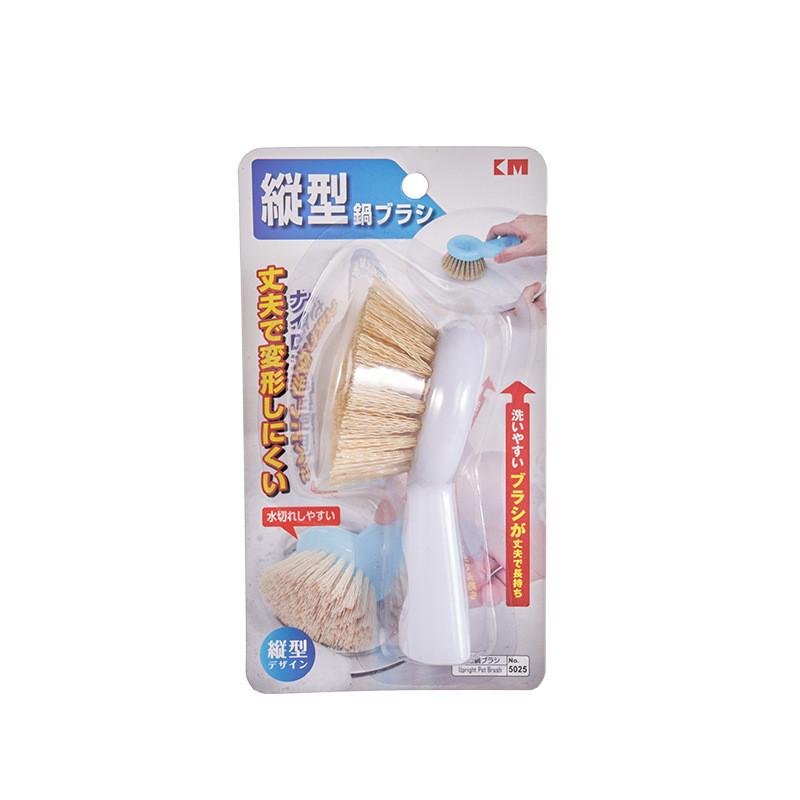 Pot Abs Handle Scrubber With Nylon Bristles For Easy Dishwashing Cleaning And