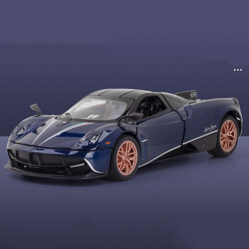 ABAF1 1/32 Pagani Zonda R Diecast Models Huayra Dinastia Alloy Toys Miniature Car Sound Light Pull Back Doors Openned Cars Child Gifts