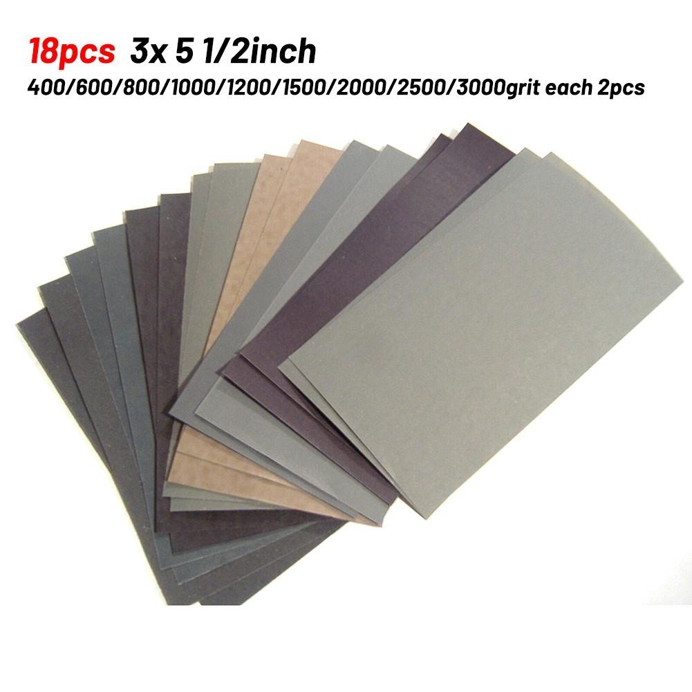 Wet/Dry Sandpaper Set 1 Set 400/600/800/1000/1200/1500/2000/2500/3000 Grit
