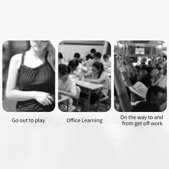 Эргономичный портативный вентилятор с зарядкой от USB, тремя скоростями и мощным потоком воздуха