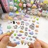 Cute Kawaii Animals 3D Bubble Stickers Durable Adhesive Funny, Aesthetic Art Stationery for DIY Journal, Laptop, Water Bottle Decoration Stickers