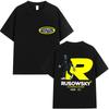 Rapper Rusowsky Latam Tour 2025 Графическая Футболка Мужская Винтажная Высококачественные Модные Футболки Хип-Хоп С Коротким Рукавом Хлопковая Футболка