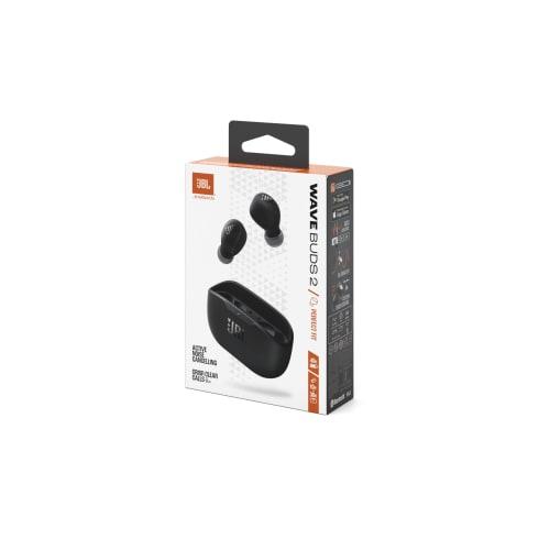 JBL WAVE BUDS 2 True Wireless Earbuds, Bluetooth, Active Noise Cancelling, Multi-Point, IP54 Water and Dust Resistant, App Compatible, USB Type-C, Bla
