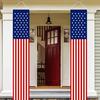 4th of July Patriotic Door Banners Outdoor Patriotic American Flag Hanging Porch Sign for Independence Day Memorial Day Decor