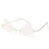 New European and American style sunglasses fashion dragonfly wings rimless sunglasses sunglasses Party sunglasses