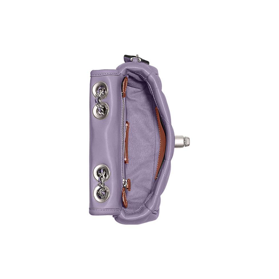 New COACH Pillow Leather Crossbody Bag Shoulder Bag Women's Taro Purple CA086-LHVHM