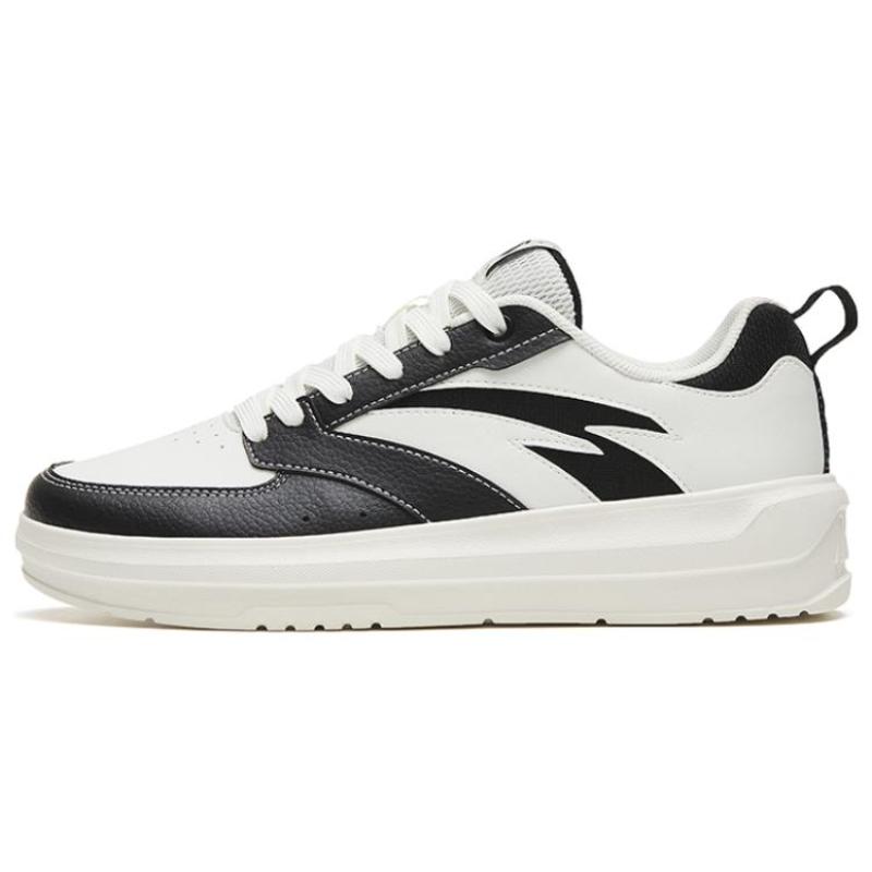 Anta Нескользящие износостойкие низкие кеды для скейтбординга женские белые черные кроссовки 922328060-4