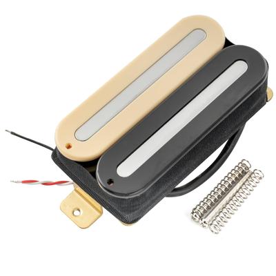 Звукосниматель Artec HXTN Super Power Dual Hot Rail Ceramic Humbucker, 16K Золото, для бриджа электрогитары, Зебра