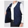Жилет большого размера, который носит папа, осенне-зимний мужской жилет плюс бархатный утолщенный теплый жилет для защиты от холода