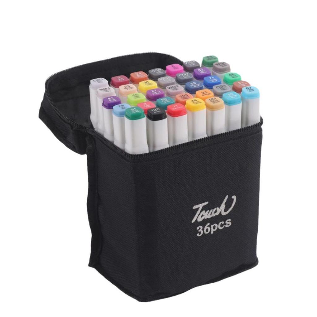 Dual-Tip Marker Brush Set for Kids - 24 To 48 Colors for Hand-Painted Anime Drawing