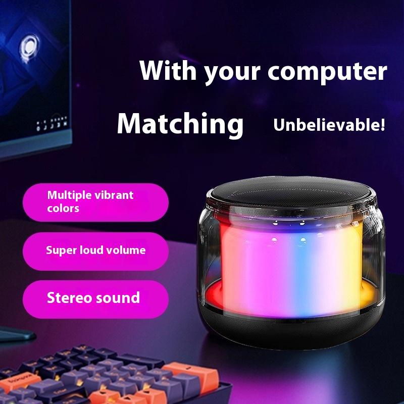 Беспроводная Bluetooth-колонка, Мобильный телефон с большим объемом, Мини портативная, Для улицы, Маленькая стальная пушка, Домашняя маленькая стереосистема