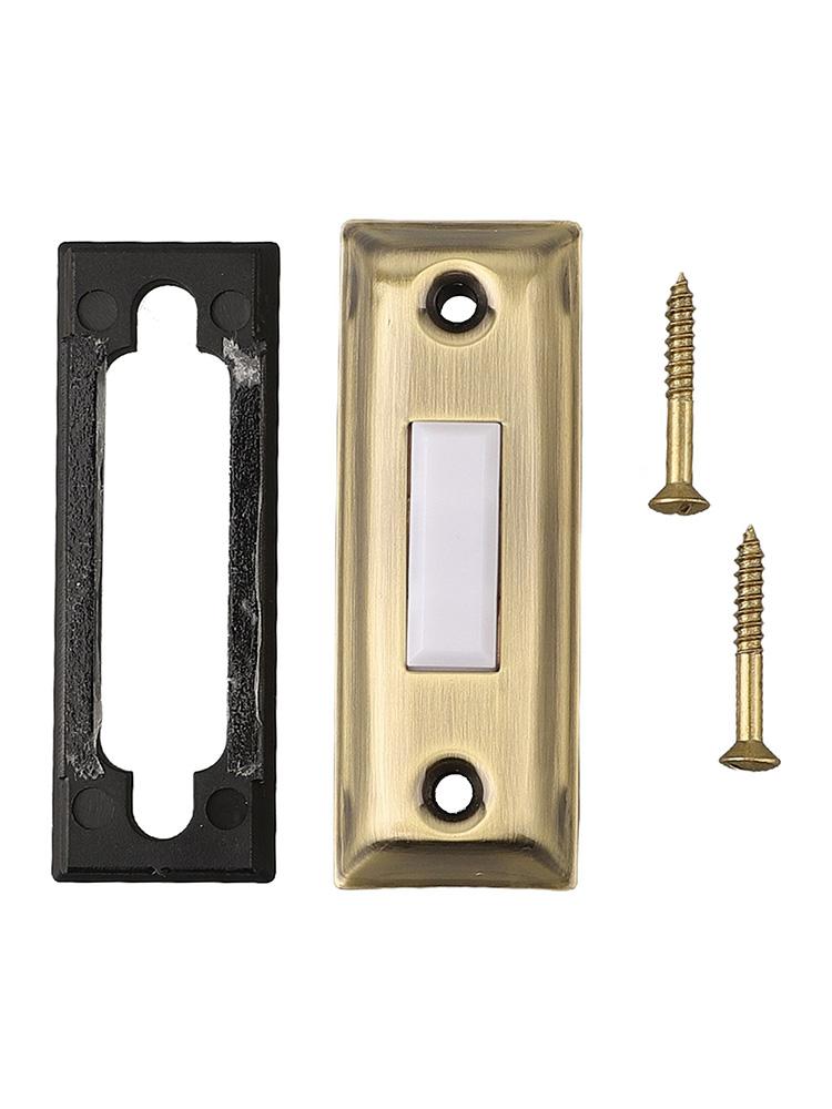 Button Doorbell Button Doorbell Push Button Lighted Metal Door Bell Replacement Parts Retro Sturdy Switch Versatile