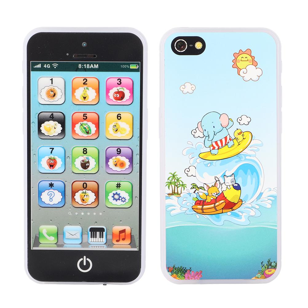 Детский телефон игрушка воспроизводит музыку сотовый телефон мобильный телефон изучение английского языка обучающая игрушка подарок для ребенка