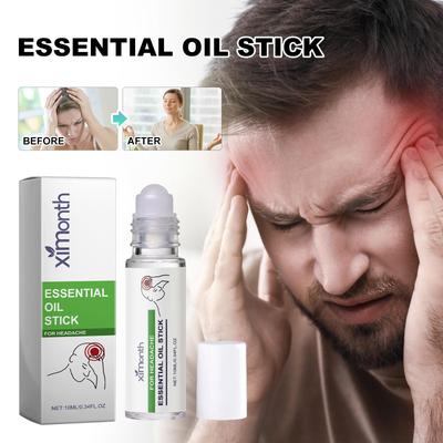 Роликовый аппликатор от головной боли Жидкое средство Облегчение Головокружение Головокружение Мигрень Головокружение Уход за телом Портативный Роликовый аппликатор Жидкость
