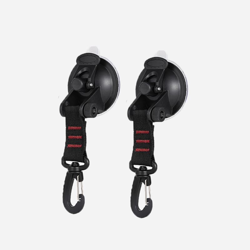 4Pcs Car Tent Suction Cups Buckle Side Round Triangular Awning Anchors Outdoor Camping Tent Suckers Anchor Securing Hook Black