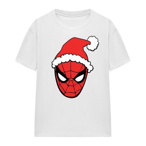Spider-Man Womens/Ladies Santa Hat T-Shirt