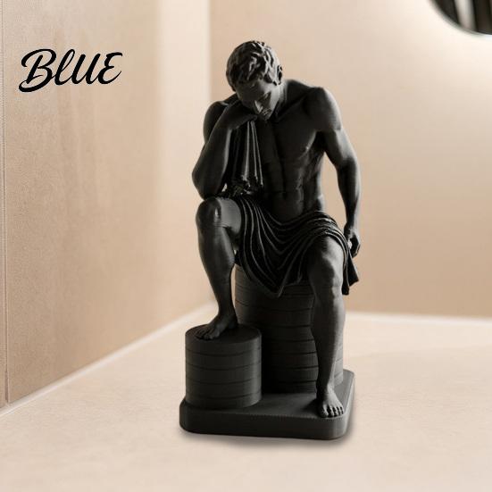 Минималистичное Настольное Украшение 3D Печатная Статуэтка Мыслителя, Абстрактная Фигурка Медитирующего, Современная Статуя Мыслящего Человека для Дома, Художественная для Офиса