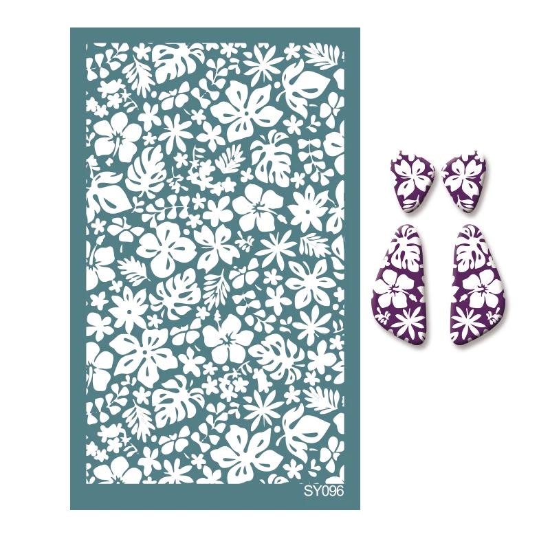 Инструменты для полимерной глины Шелкотрафаретные трафареты Растение Цветок Лист Печать Глина Сетка Трафарет Изготовление Украшений Серьги Декоративный Шаблон